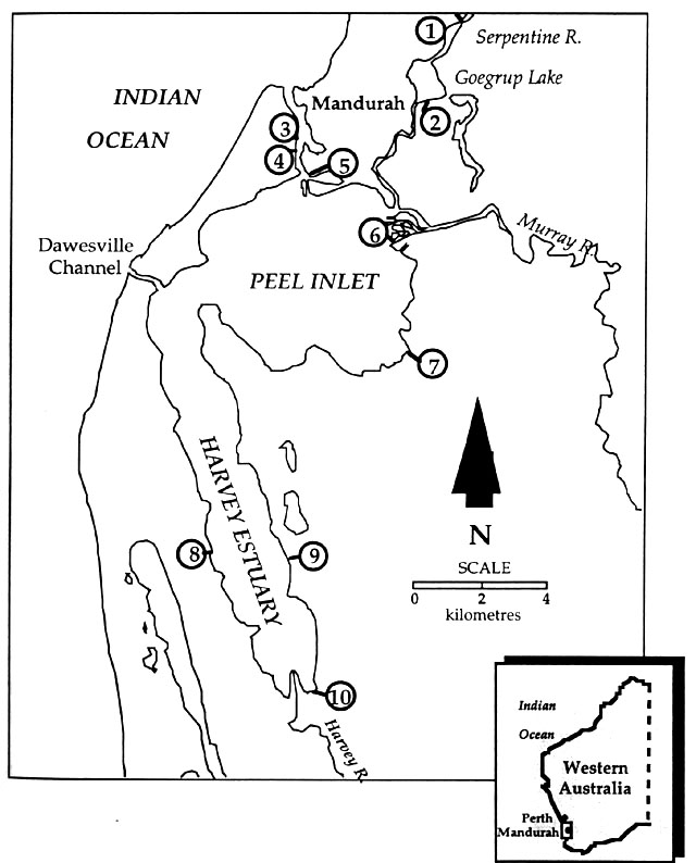 Figure 1.1 Peel-Harvey locations